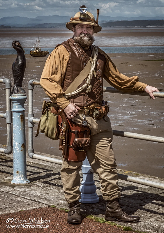 Wayland Stanley - Steampunk Explorer. © Gary Waidson - www.Nemo.me.uk